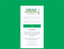 Tablet Screenshot of intranet.ueap.edu.br